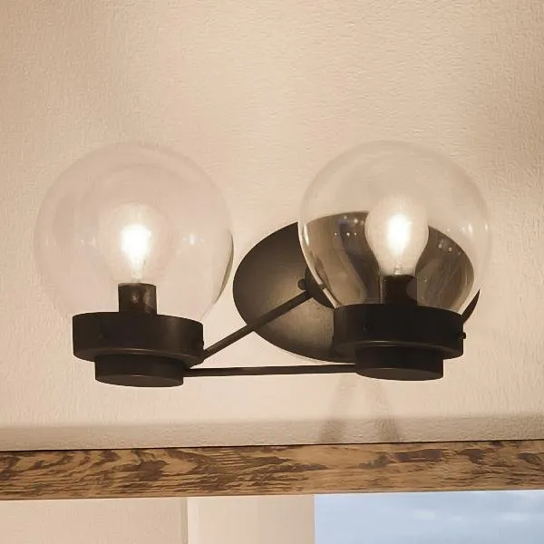 UHP2706 Contemporary Bathroom Vanity Light, 6.5"H x 14.125"W, Midnight Black Finish, Aberdeen Collection — Urban Ambiance LED Linear Lights  3000K