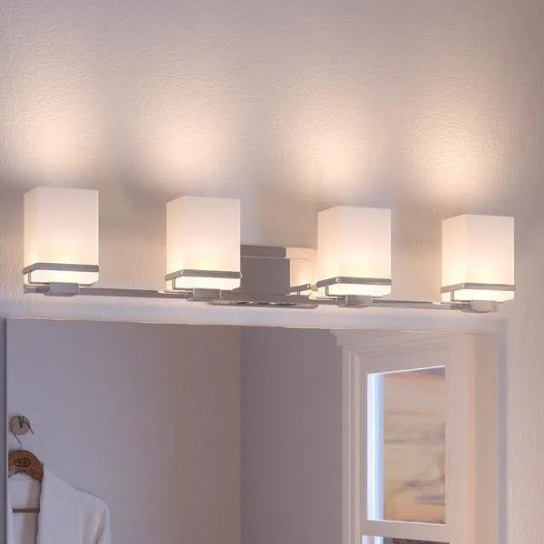 UHP2605 Transitional Bathroom Vanity Light, 6.5"H x 31.25"W, Polished Chrome Finish, Modena Collection — Urban Ambiance LED Linear Lights  3000K