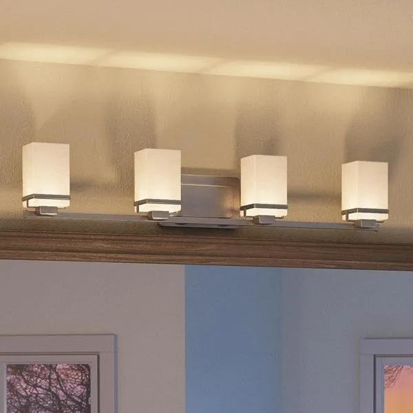 UHP2604 Transitional Bathroom Vanity Light, 6.5"H x 31.25"W, Brushed Nickel Finish, Modena Collection — Urban Ambiance LED Linear Lights  3000K