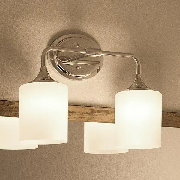 UHP2570 Contemporary Bathroom Vanity Light, 11.125"H x 14.5"W, Polished Chrome Finish, Coventry Collection — Urban Ambiance LED Linear Lights  3000K