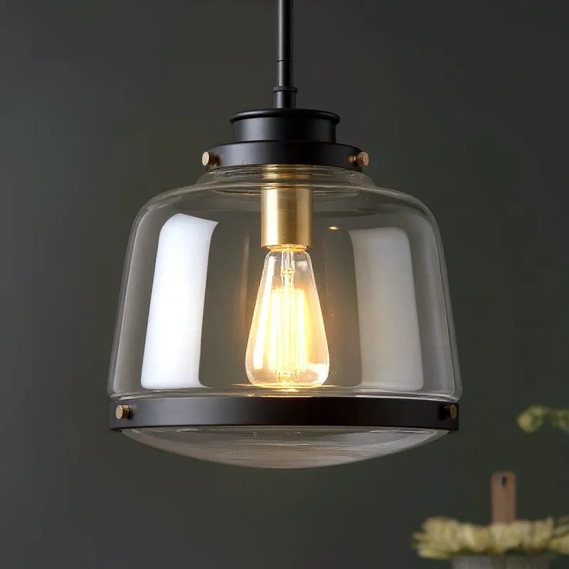 UHP2535 Luxe Industrial Pendant Light, 11"H x 11"W, Olde Bronze Finish, Nottingham Collection — Urban Ambiance LED Landscape Lights  3000K
