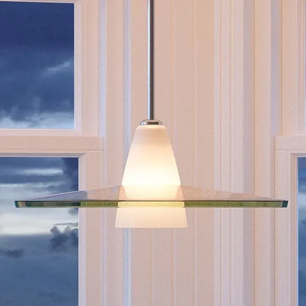 UHP2431 Contemporary Pendant Light, 7.5"H x 20"W, Brushed Nickel Finish, Honolulu Collection — Urban Ambiance LED Landscape Lights  3000K