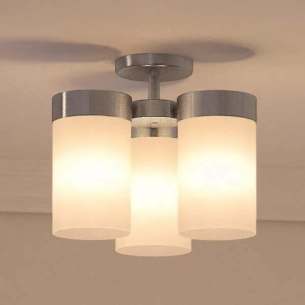 UHP2296 Contemporary Ceiling Fixture, 9.875"H x 11.75"W, Polished Chrome Finish, Madison Collection — Urban Ambiance LED Post Top Lights  3000K