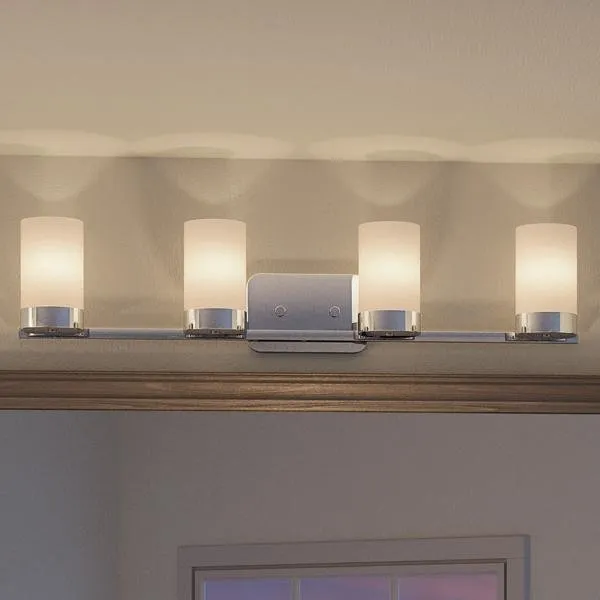 UHP2294 Contemporary Bathroom Vanity Light, 7.5"H x 34.5"W, Polished Chrome Finish, Madison Collection — Urban Ambiance LED Linear Lights  3000K