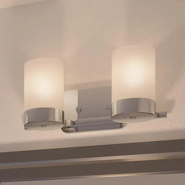 UHP2290 Contemporary Bathroom Vanity Light, 7.5"H x 15.375"W, Polished Chrome Finish, Madison Collection — Urban Ambiance LED Linear Lights  3000K