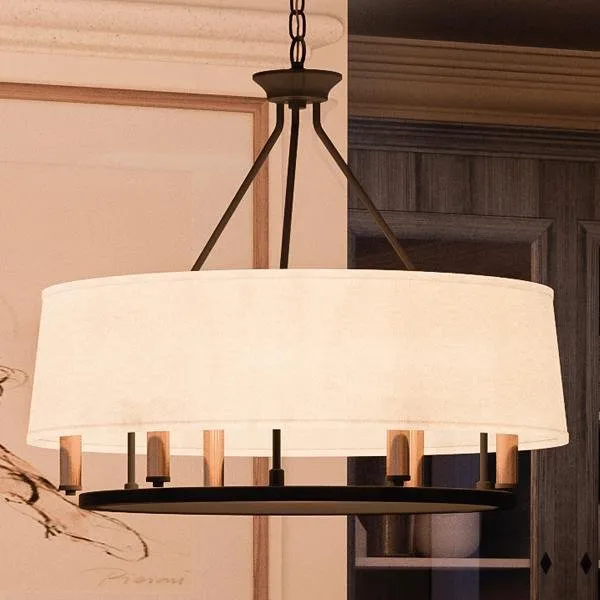 UHP2183 Cosmopolitan Chandelier, 22.375"H x 24"W, Olde Bronze Finish, Marsala Collection — Urban Ambiance LED Landscape Lights  3000K