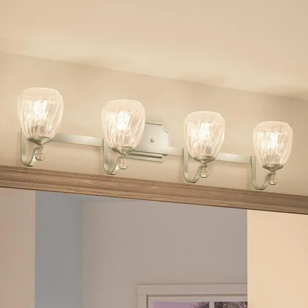 UHP2034 Traditional Bathroom Vanity Light, 7.5"H x 32"W, Antique Silver Finish, Ravenna Collection — Urban Ambiance LED Linear Lights  3000K