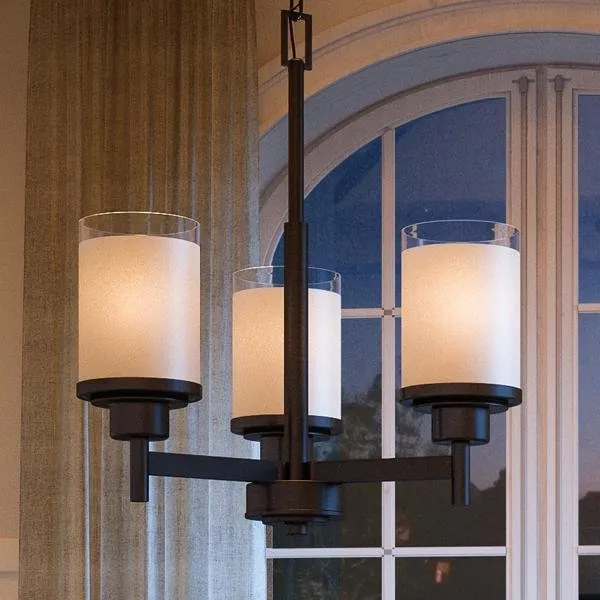 UHP2016 Contemporary Chandelier, 19.625"H x 17"W, Olde Bronze Finish, Cupertino Collection — Urban Ambiance LED Landscape Lights  3000K