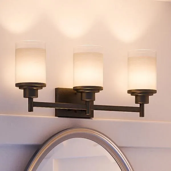 UHP2013 Contemporary Bathroom Vanity Light, 9.4375"H x 22"W, Olde Bronze Finish, Cupertino Collection — Urban Ambiance LED Linear Lights  3000K