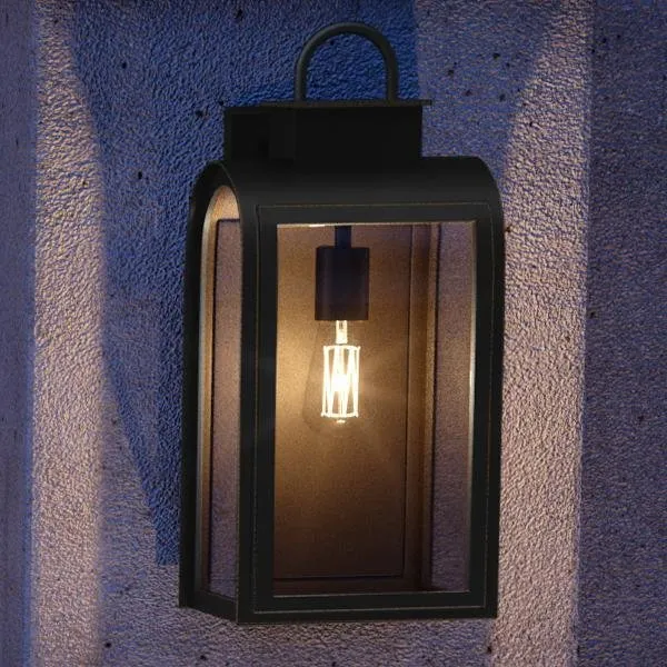 UHP1102 Art Deco Deco Outdoor Wall Light, 21"H x 10.5"W, Oil Rubbed Bronze Finish, Chesterfield Collection — Urban Ambiance LED Wall Lights  3000K