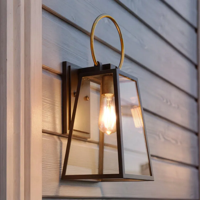 UHP1002 Modern Farmhouse Outdoor Wall Light, 15.125"H x 6.5"W, Olde Bronze Finish, Vicenza Collection — Urban Ambiance LED Wall Lights  3000K