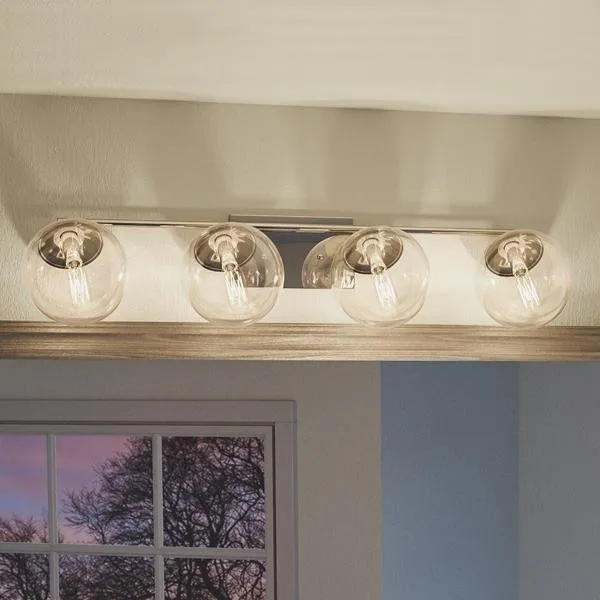 UHP2622 Modern Bath Fixture, 6-3/4"H x 33"W, Polished Chrome Finish, Costa Mesa Collection — Urban Ambiance LED Linear Lights  3000K