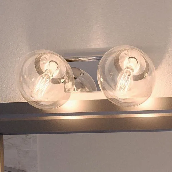 UHP2620 Modern Bath Fixture, 6-3/4"H x 15"W, Polished Chrome Finish, Costa Mesa Collection — Urban Ambiance LED Linear Lights  3000K