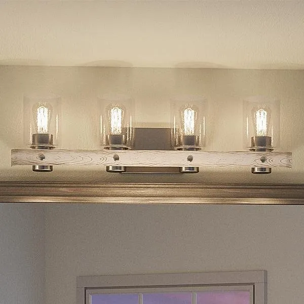 UHP2487 Modern Farmhouse Bath Fixture, 8-1/2"H x 32-7/8"W, Galvanized Steel Finish, Adelaide Collection — Urban Ambiance LED Linear Lights  3000K