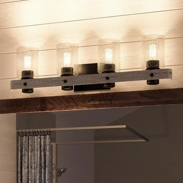 UHP2486 Modern Farmhouse Bath Fixture, 8-1/2"H x 32-7/8"W, Charcoal Finish, Adelaide Collection — Urban Ambiance LED Linear Lights  3000K