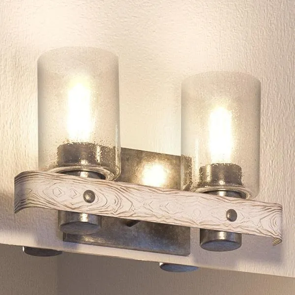 UHP2483 Modern Farmhouse Bath Fixture, 8-1/2"H x 15-1/2"W, Galvanized Steel Finish, Adelaide Collection — Urban Ambiance LED Linear Lights  3000K