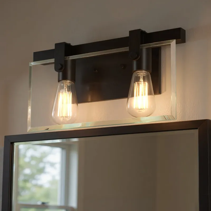 UHP2452 Modern Farmhouse Modern Bath Fixture, 8-3/8"H x 14-7/8"W, Olde Bronze Finish, Bristol Collection — Urban Ambiance LED Linear Lights  3000K