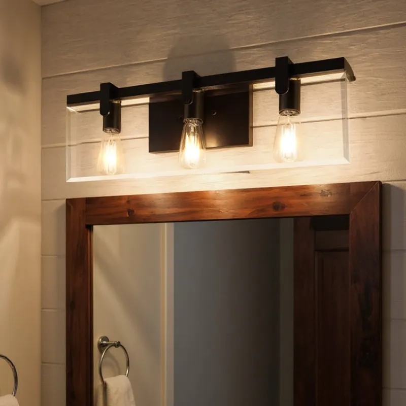 UHP2450 Modern Farmhouse Modern Bath Fixture, 8-3/8"H x 22-3/4"W, Olde Bronze Finish, Bristol Collection — Urban Ambiance LED Linear Lights  3000K