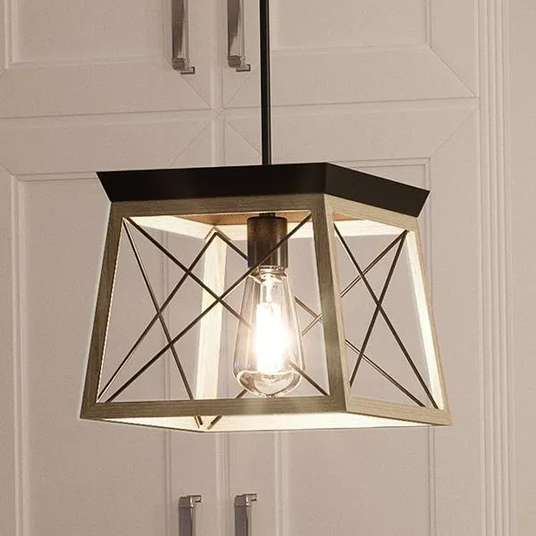 UHP2125 Luxe Industrial Pendant, 9"H x 10"W, Charcoal Finish, Berkeley Collection — Urban Ambiance LED Landscape Lights  3000K