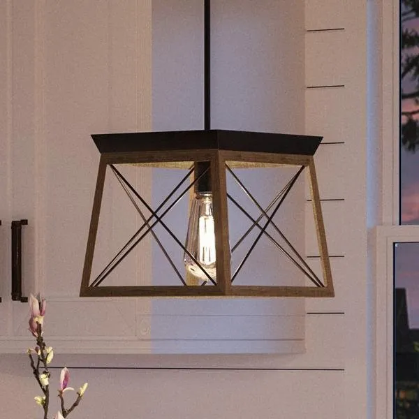 UHP2124 Luxe Industrial Pendant, 9"H x 10"W, Olde Bronze Finish, Berkeley Collection — Urban Ambiance LED Landscape Lights  3000K