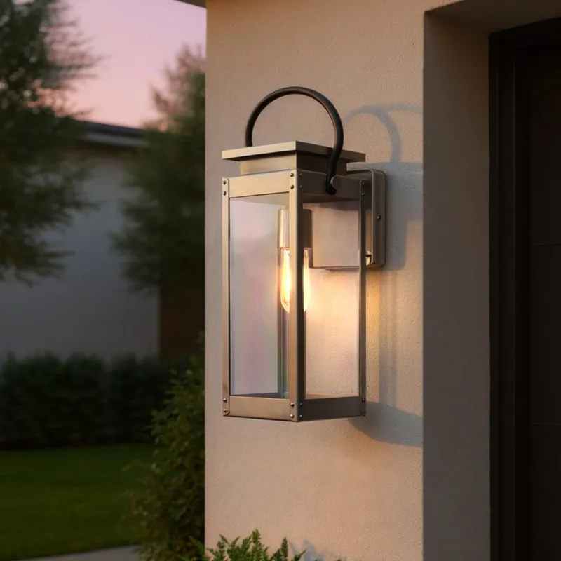 UHP1132 Modern Farmhouse Outdoor Wall Light, 23-5/8"H x 9-3/4"W, Stainless Steel Finish, Darwin Collection — Urban Ambiance LED Wall Lights  3000K
