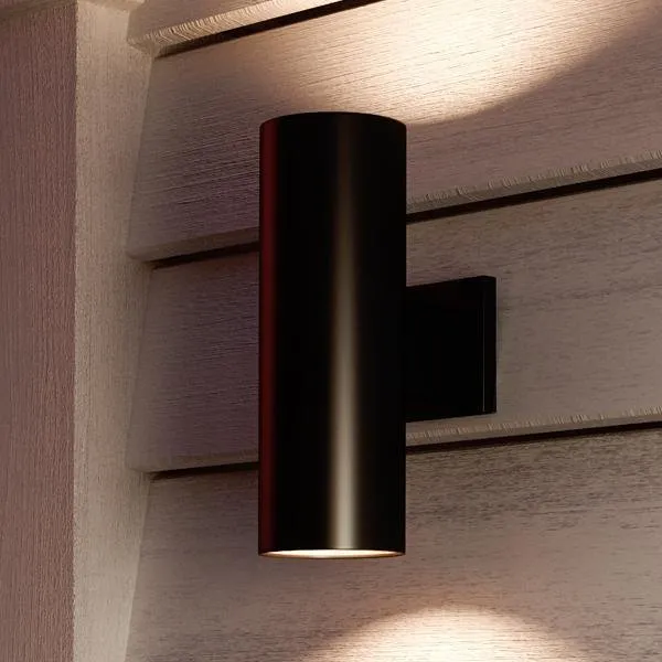 UHP1060 Contemporary Outdoor Wall Light, 14"H x 5"W, Olde Bronze Finish, Hollywood Collection — Urban Ambiance LED Linear Lights  3000K