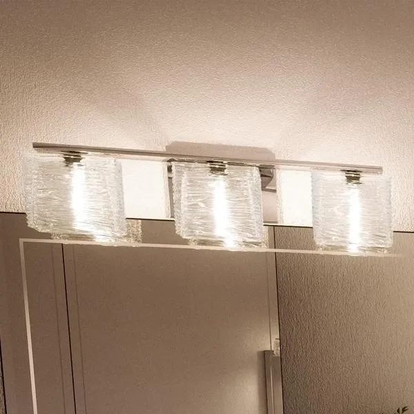 UQL2723 Modern Bathroom Light, 6.75"H x 22.5"W, Polished Chrome Finish, San Diego Collection — Urban Ambiance LED Linear Lights  3000K