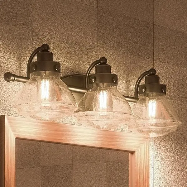 UQL2652 Transitional Bathroom Vanity Light, 8"H x 25"W, Bronze Finish, Brookline Collection — Urban Ambiance LED Linear Lights  3000K