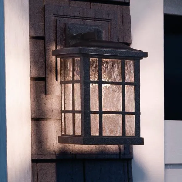 UQL1235 Craftsman Outdoor Wall Light, 15.5"H x 9.5"W, Parisian Bronze Finish, Zurich Collection, Marine-Grade Construction — Urban Ambiance LED Wall Lights  3000K