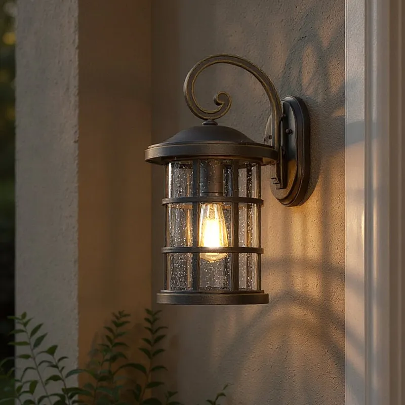 UQL1045 Craftsman Outdoor Wall Light, 17.75"H x 10"W, Parisian Bronze Finish, Vienna Collection, Marine-Grade Construction — Urban Ambiance LED Wall Lights  3000K