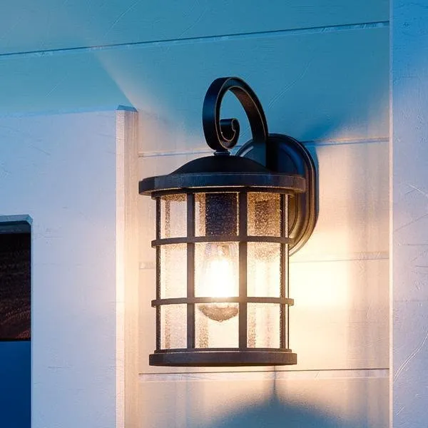 UQL1041 Craftsman Outdoor Wall Light, 11"H x 6"W, Oil Rubbed Parisian Bronze Finish, Vienna Collection, Marine-Grade Construction — Urban Ambiance LED Wall Lights  3000K