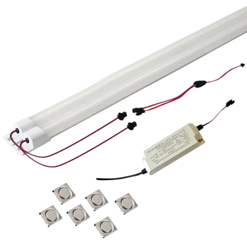 Magnetic Troffer Retrofit Strip Kit 4ft JSK Series — Jarvis Lighting LED Downlights 24.0W 3500K