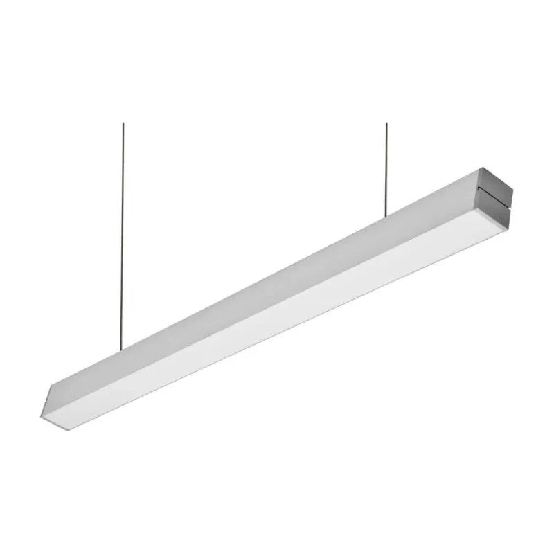 Linkable architectural LED linear light pendant up and down square shape 120-277V 0-10V — Halcon Lighting LED Linear Lights  