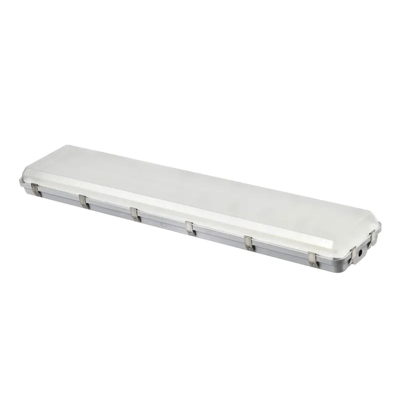 LED Vapor Proof Fixture high bay CCT and Wattage Selectable Dimmable 120-277V Emergency 90-min Battery Backup — Halcon Lighting LED High Bay Lights 100.0W 