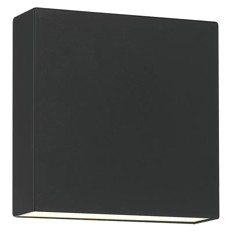 Strand Bi-Directional Outdoor LED Wall Mount, 3000K, 850 Lumens, 12W, 120V, Black — Warehouse Lighting LED Wall Lights 12.0W 3000K