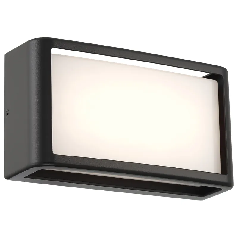 Malibu Outdoor LED Wall Mount, 3000K, 800 Lumens, 9W, 120V, Black, Satin, or White — Warehouse Lighting LED Wall Lights 9.0W 3000K