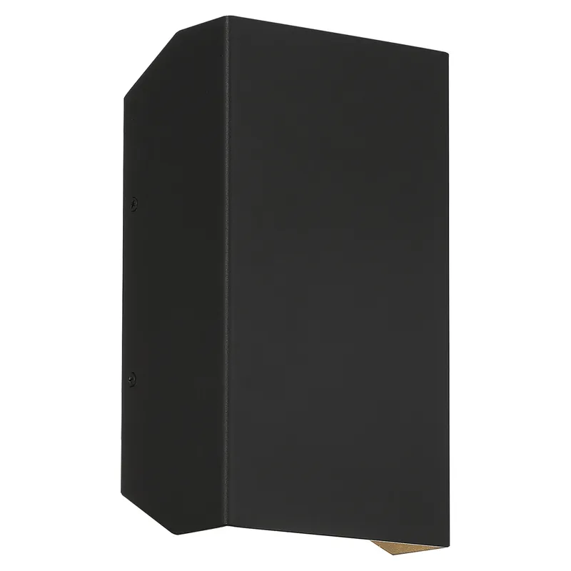 10" Amora Bi-Directional Outdoor LED Wall Mount, 3000K, 1200 Lumens, 16W, 120V, Black or Satin — Warehouse Lighting LED Wall Lights 16.0W 3000K