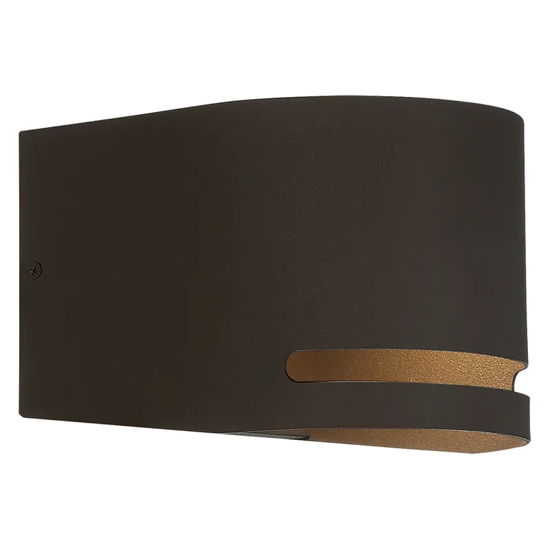 Vivre Outdoor LED Wall Mount, 3000K, 800 Lumens, 8W, 120V, Bronze or Satin — Warehouse Lighting LED Wall Lights 8.0W 3000K