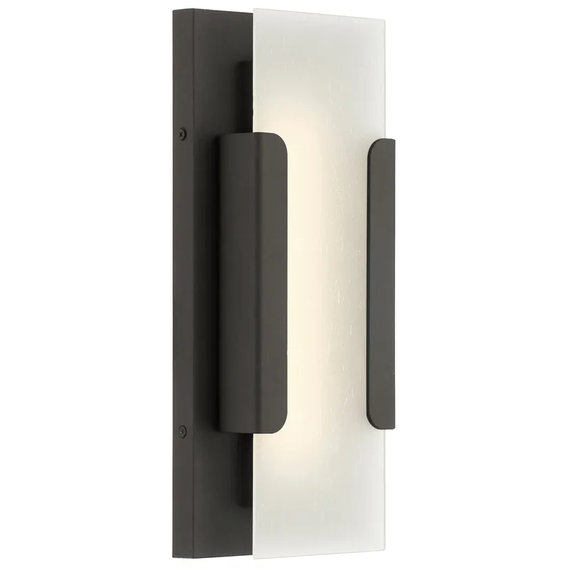 13" Hubert Outdoor LED Wall Mount, 3000K, 1000 Lumens, 8W, 120V, Bronze — Warehouse Lighting LED Wall Lights 8.0W 3000K