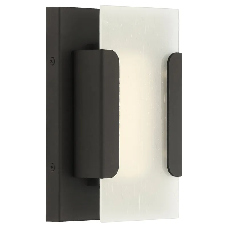 8" Hubert Outdoor LED Wall Mount, 3000K, 800 Lumens, 8W, 120V, Bronze — Warehouse Lighting LED Wall Lights 8.0W 3000K