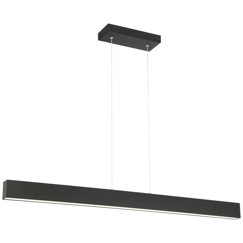 4FT LED Linear Pendant, 4800 Lumens, 42W, 3000K, 120-277V, Gray, Matte Black and Matte White — Warehouse Lighting LED Linear Lights 42.0W 3000K