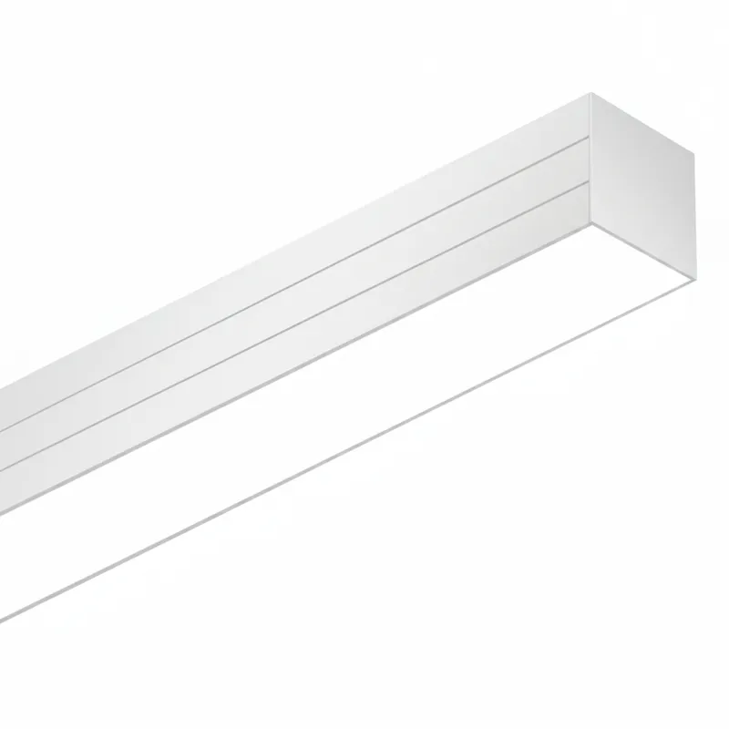 3.8" X 3FT LED Linear Light, 3600 Lumen Max, Wattage and CCT Selectable, 120-277V, Black or White Finish — Warehouse Lighting LED Linear Lights  