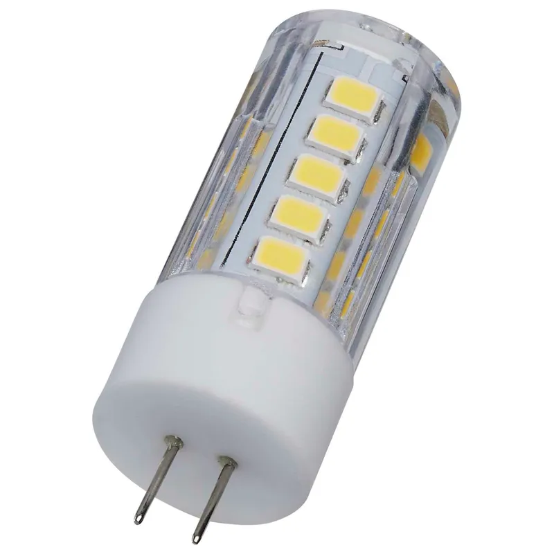SATCO 3 Watt T5 LED; Clear Finish; Bi Pin G4 Base; 5000K; 12 Volt — Warehouse Lighting LED Bulbs & Lamps 3.0W 5000K