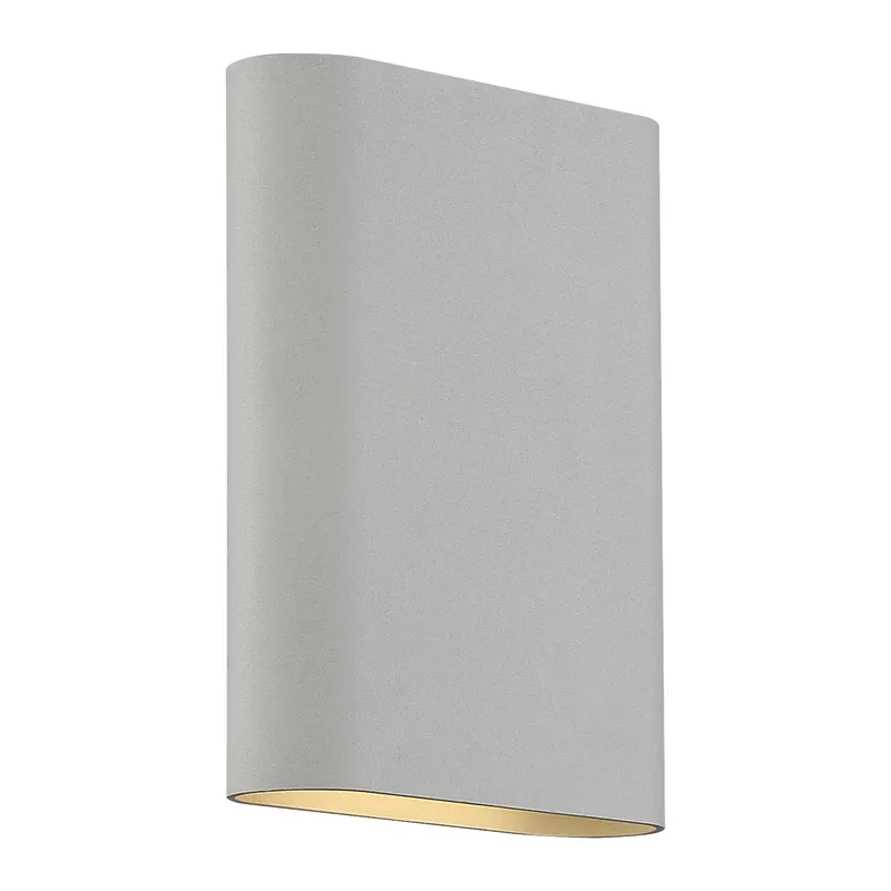 8" Lux LED Wall Sconce, 1000 Lumens, 3000K, 120-277V, Satin — Warehouse Lighting LED Wall Lights 12.0W 3000K