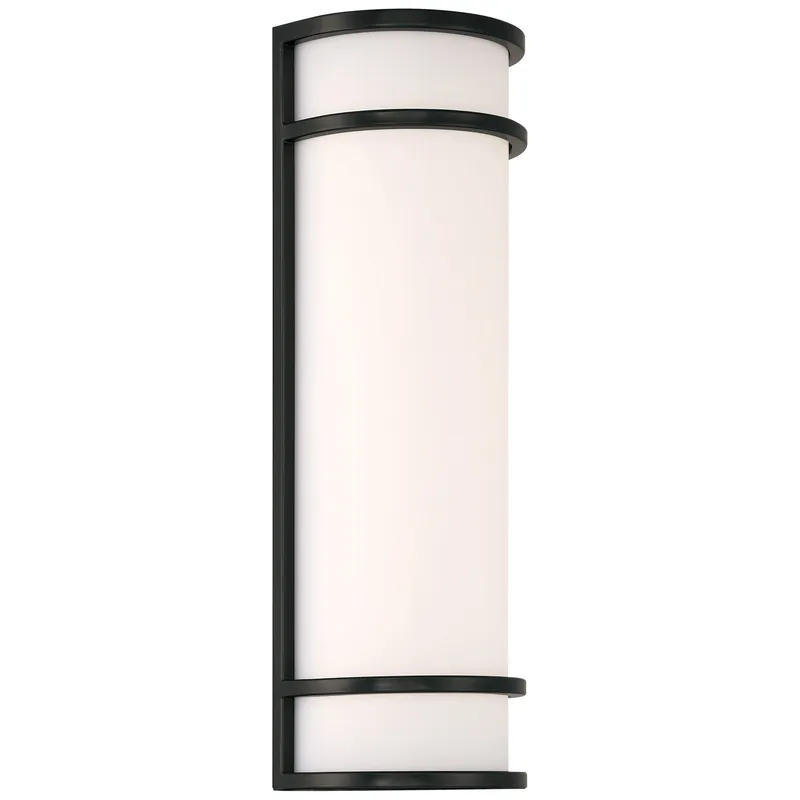 18" Cove Outdoor LED Wall Sconce, 1300 Lumens, 3000K, 120-277V, Black, Bronze or Satin — Warehouse Lighting LED Wall Lights  3000K
