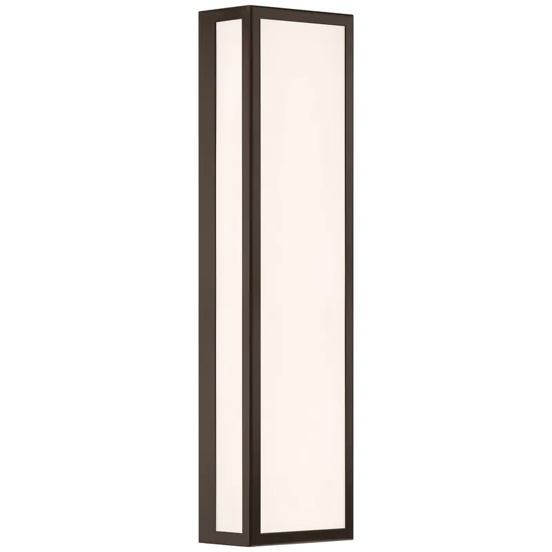 26" GEO Outdoor LED Wall Sconce, 2000 Lumens, 3000K, 120-277V, Bronze — Warehouse Lighting LED Wall Lights 25.0W 3000K