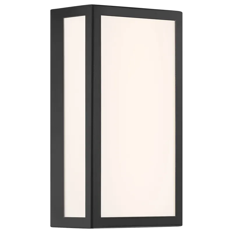 12" GEO Outdoor LED Wall Sconce, 1400 Lumens, 3000K, 120-277V, Black or Bronze — Warehouse Lighting LED Wall Lights 15.0W 3000K