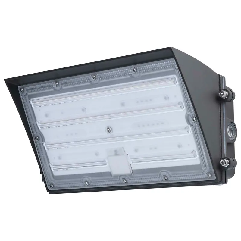 LED Semi Cutoff Wall Pack, 12,436 Lumen Max, Wattage and CCT Selectable, 120-277V, Bronze Finish — Warehouse Lighting LED Wall Lights 45.0W 3000K