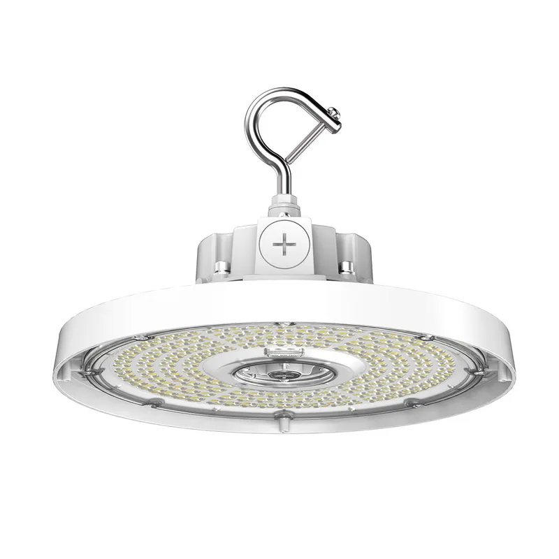 Aries G6 LED UFO High Bay, 36,000 Lumen Max, Wattage and CCT Selectable, White Finish, Comparable to 750-1000 Watt HID Fixture, 120-277V — Warehouse Lighting LED High Bay Lights 1000.0W 3500K