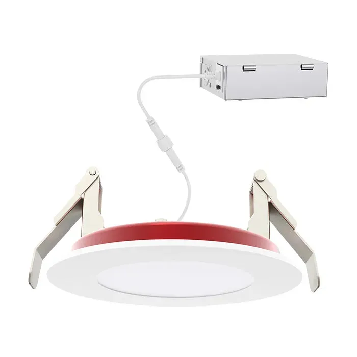 6" LED Fire Rated Disk Light, 1000 Lumens, 8W, CCT Selectable, 120V — Warehouse Lighting LED Downlights 8.0W 2700K